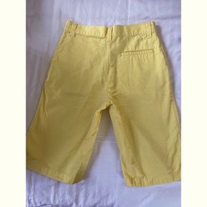 Yellow Boys shorts cotton